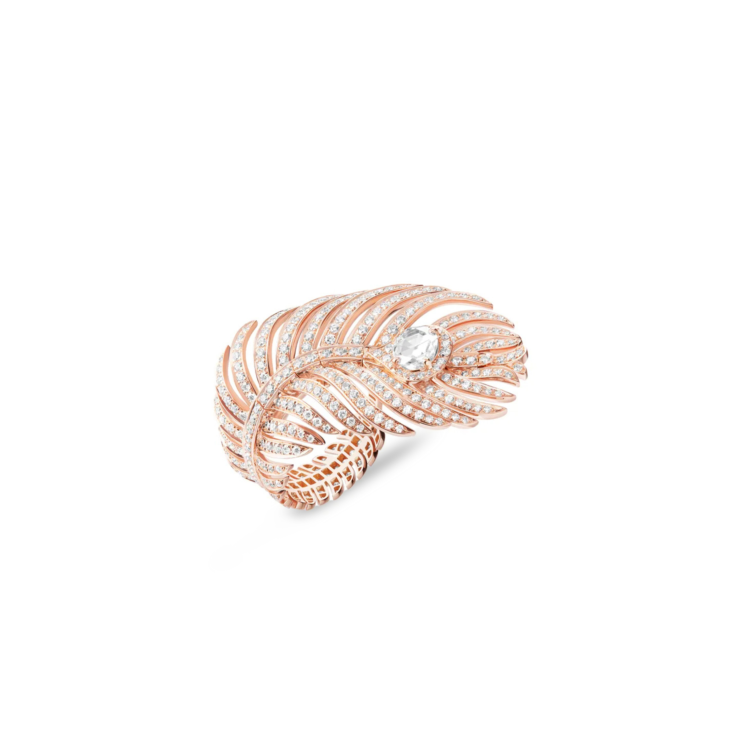BOUCHERON PLUME DE PAON LARGE RING JRG02807